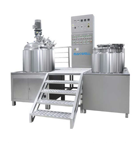 Cosmetic Cream Vacuum Homogenizing Emulsifier High Shear Emulsifier Dispersing