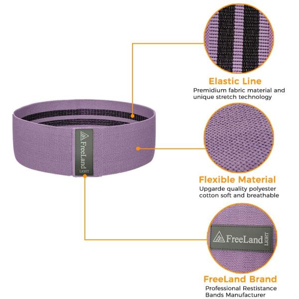 Hip Band Resistance Set Custom Logo Hip Circle Resistance Bands for Booty Glutes Hip Circle Bands