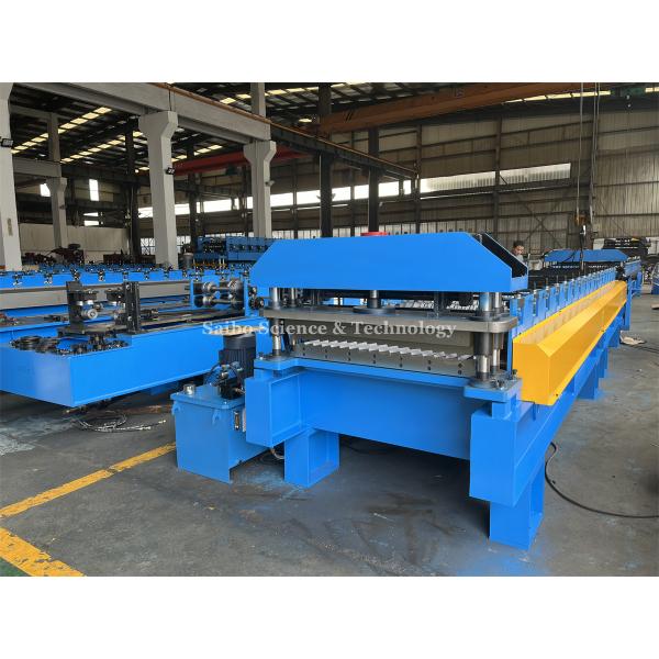 Coil Width 914mm Roofing Wall Panel Roll Forming Machine With Chain Drive