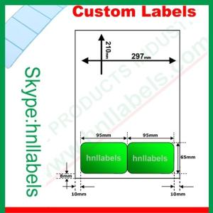 Quality Integrated Labels EU Version Type20 95mm*65mm Laser Sheet for sale