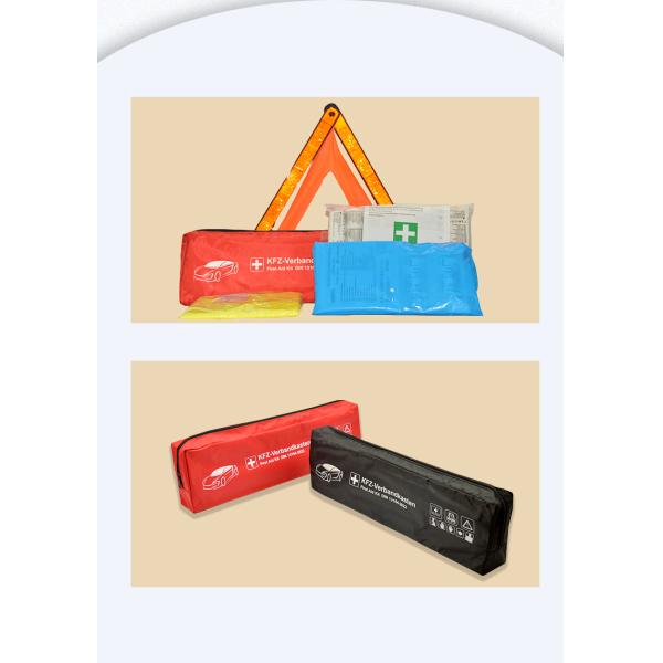3 in 1 Automotive First-Aid Devices Safety Rescue and On-Road Bag DIN13164-2022 Compliant