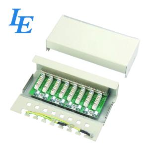 1U FTP 8 Port Cat5 Patch Panel , Cat5e Distribution Panel 1000 Matching Cycles