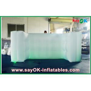 3m Fence White Inflatable LED Wall Inflatable Lighting Decoration Oxford Cloth