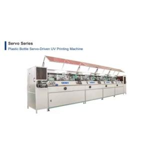 1-8 Color Servo-Driven UV Linear Printing Machine For Plastic Bottle 70 Pcs/Min
