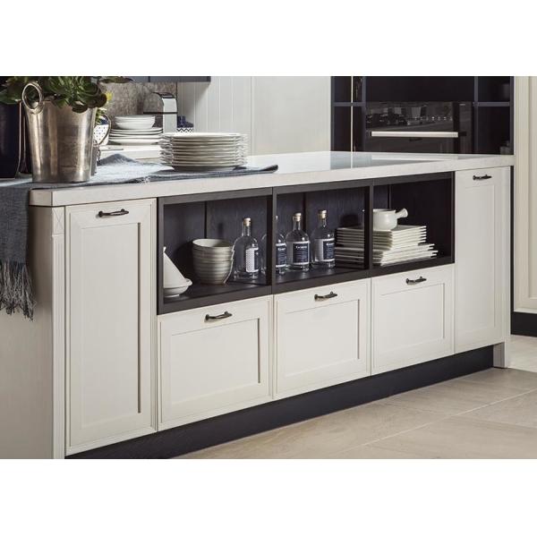 Solid Wood Kitchen Cabinets With Countertop And Upper Cabinet