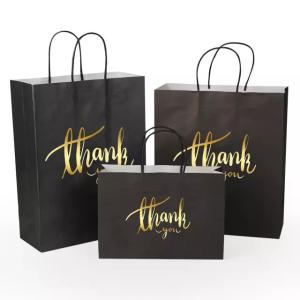 5KG Carry Recycled Kraft Paper Bag With Twisted Handle