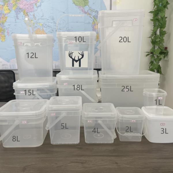 GAP/ISO/FDA Certified Red Square Ice Container with Customize Printing and Customize