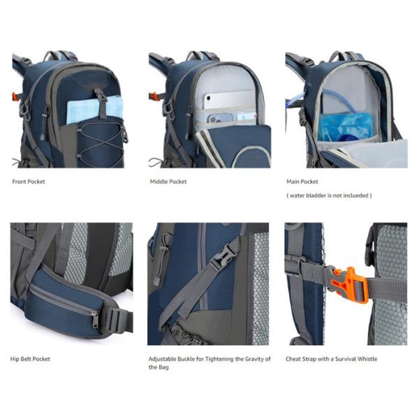 Well Stitched Ultralight Trekking Backpack 40L Waterproof For Camping Climbing Cycling