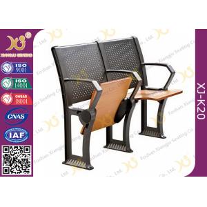 Gravity Return Folded Seat Lecture Hall Chair Table With Writing Board For