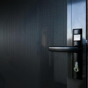 Black Perforated Aluminum Security Screen Mesh 0.5mm-2mm Thickness