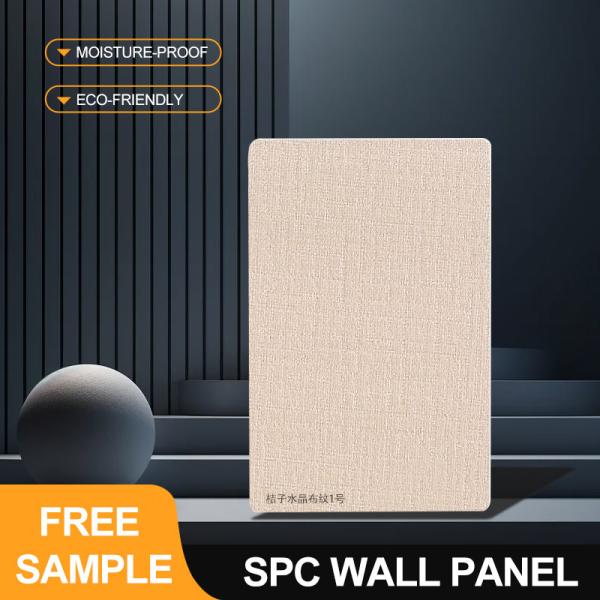 Buy Customizable SPC Wall Panel Stone Plastic Composite Eco-Friendly Simple Modern Decor Wall Panels For Bathroom at wholesale prices