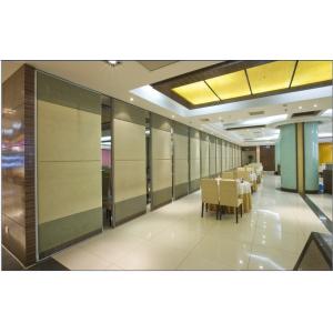 Melamine Board Folding Partition Walls 85 mm Thickness Leather Surface