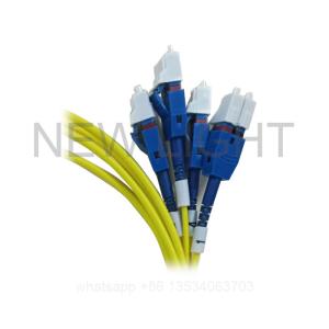 PVC Jacket 50/125um 3.0mm Cable MM MPO Breakout Fibers