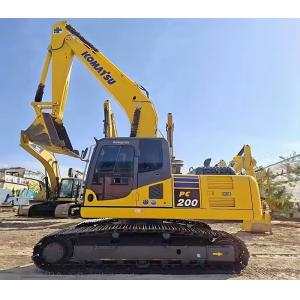 PC200-8 Used Komatsu Excavator Yellow Track Length 2840mm