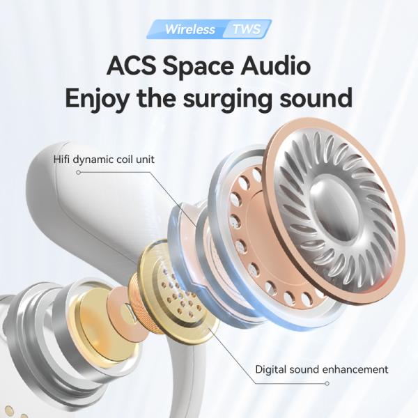 ETEK OWS TWS Bluetooth 5.3 Earphones with F14.2 Copper Ring Speaker