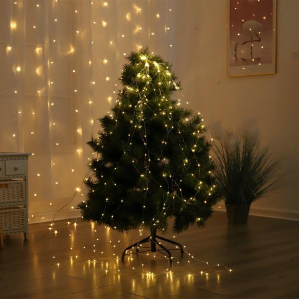 100 LED Purple Solar Christmas String Lights 300MA 5V Christmas Tree