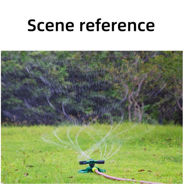 Automatic Watering Grass Lawn 3 Arms Nozzles Garden Sprinkler with Female Connection