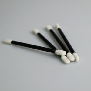 Dust Free Black Handle Sponge Q Tips For Cleanroom