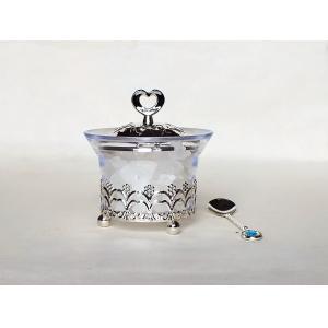 Quality T2-Arabia Exquisite silver-plated Louhua Roses Sugar bowl for sale