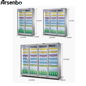 110V 60Hz Commercial Supermarket Refrigerator Anticorrosive For Shop