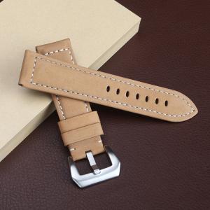 Abrasive leather watch belt watch fashion bracelet belt wrist light brown