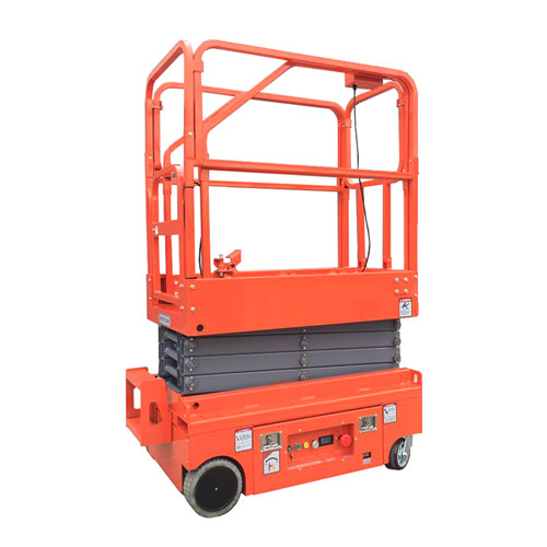 24V 4.5W Hydraulic Man Lift Equipment / Scissor Lift Extension Platform Painting