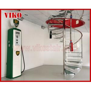 Spiral StaircaseVH38S Glass Railing Tread Glass Aluminum Stair Curved Glass