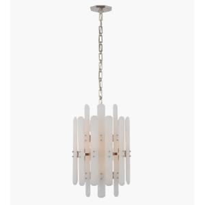 ARN 5128 Bonnington Tall Chandelier Crystal / Alabaster Shade Bonnington Large