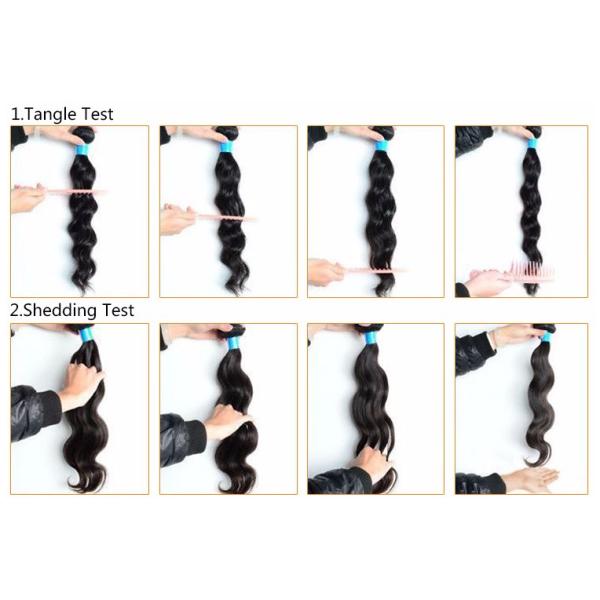 Color 1b# 4# 27# Grade 6A Virgin Hair Peruvian Human Hair Natural Wave 3 Tone 12 - 28 inch