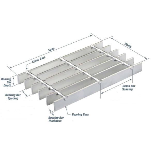 Walkway Steel Driveway Grates Grating Multi Function High Temperature Oxidation