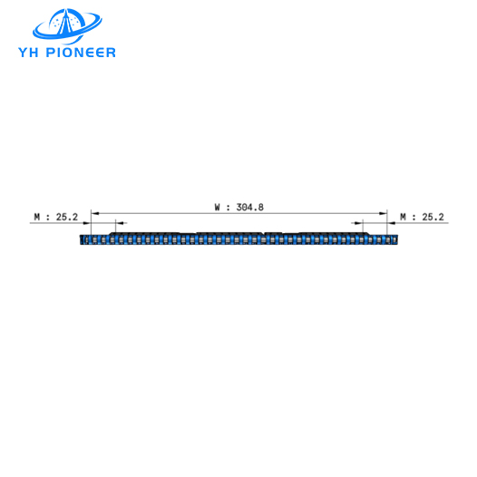 Durable Flat Top Modular Belt with Rubber Top for Enhanced Wear Resistance and Noise Reduction