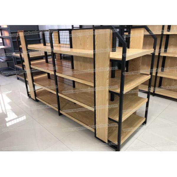Supermarket Shelves Rack Steel Black Shelf For Store Sets Gondola Shelving