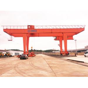 45T Rail Mounted Container Gantry Crane Double Girder With Hoist