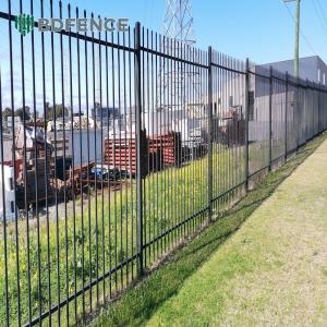 6Ftx8Ft Garden Black Metal Fences Anti Rust Galvanized Steel Fence