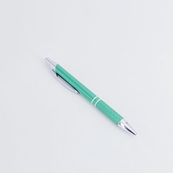Luxury Matte Aluminum Barrel Ball Pen Press Type Ballpoint Pen