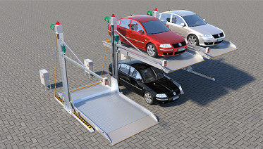 Buy 2 Columns Commercial Parking Lifts Hydraulic Drive Car Stacking Systems at wholesale prices