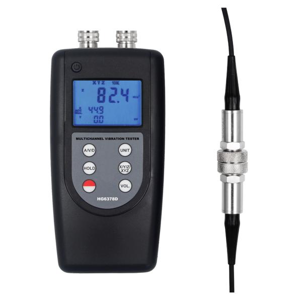 Vibration Meter HG6378D Non Destructive Testing Equipment For Measuring Periodic