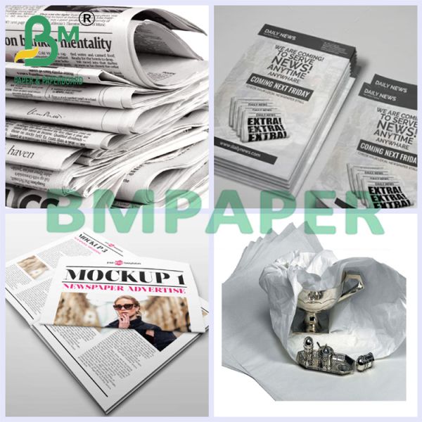 45gsm/48.8gsm Recycled Pulp Newsprint Paper For Printing And Wrapping In Roll 45gsm/48.8gsm Recycled Pulp Newsprint Paper For Printing And Wrapping In Roll