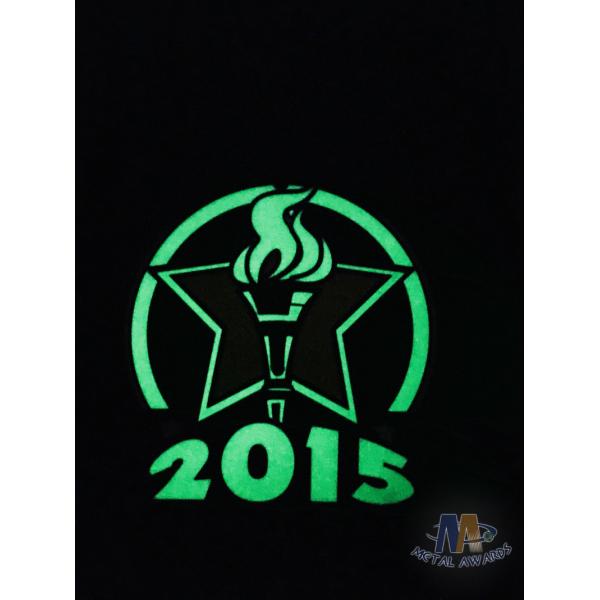 Custom Cut Out Sporst Running Metal Olympics Glow In The Dark Medals, Soft Enamel Despoke Ribbon