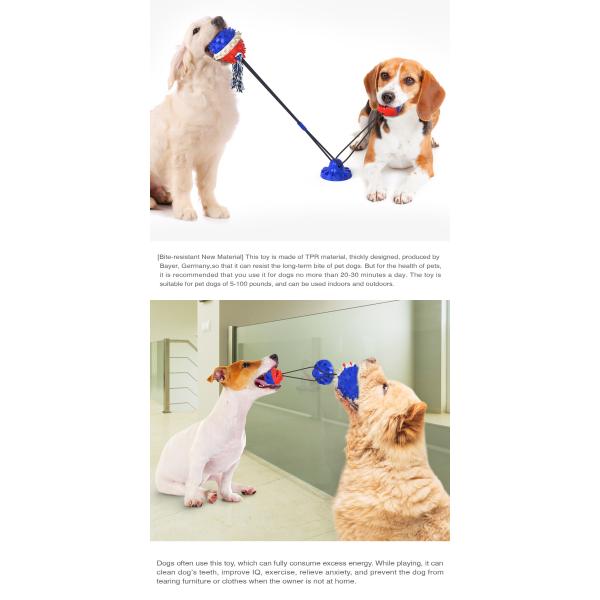 Anxiety Relief Interactive Pet Toys Dog Toy Sucker Drawstring Ball 430g