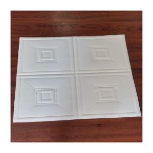 8mm Thickness Geometric Pattern Foam Wall Stickers for Sophisticated 3D Ceiling