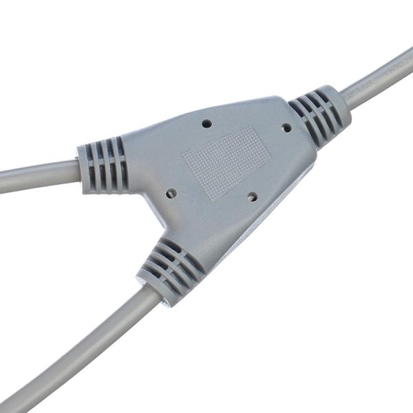 Commercial Grade CCC Certificated Computer Power Cord Y Splitter 3C Plug with 2 Way C13 Plug Socket 16a 3pin