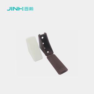 Quality JH-17010 10x28mm L-Shape Plastic Corner Bracket with Cover, High-Strength Injection Molded, Hidden Fastening for Cabinet &amp; Wardrobe for sale