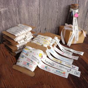 Personalized wholesale 2cm 3/4inch white cotton herringbone ribbon tape,