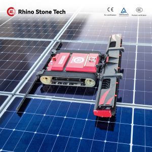 Remote Controlled PV Module Cleaner Solar Cleaning Equipment Maintenance Robot