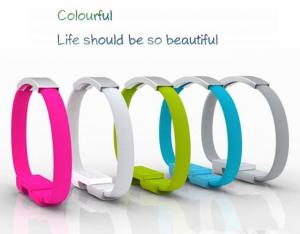 China wristband Micro usb magnet bracelet high speed charging cable for iphone 6 5s samsung s5 on sale