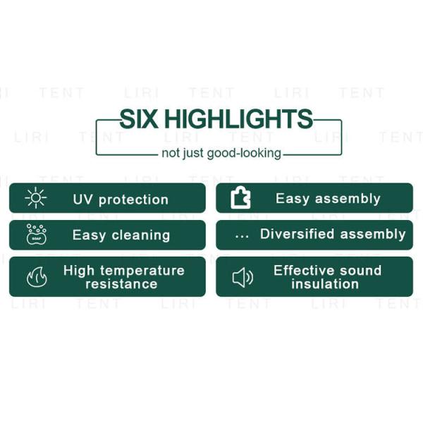 Polycarbonate Roundhouse Luxury Glamping Tents Garden Dining Room Pod Crystal Dome Restaurant Event Tents