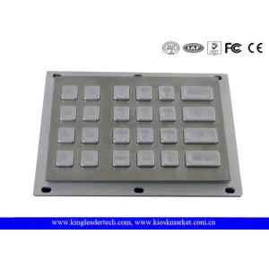 Illuminated Industrial Numeric Keypad Panel Mount With 6x4 Matrix Keys