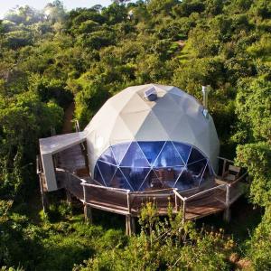 Diameter 6m Glamping Igloo Tent Round Transparent Luxury Giant