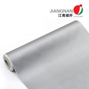 Grey Polyurethane Coated Fiberglass Fabric 0.5mm Thickness
